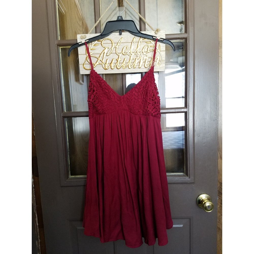 Burgundy Red Dress